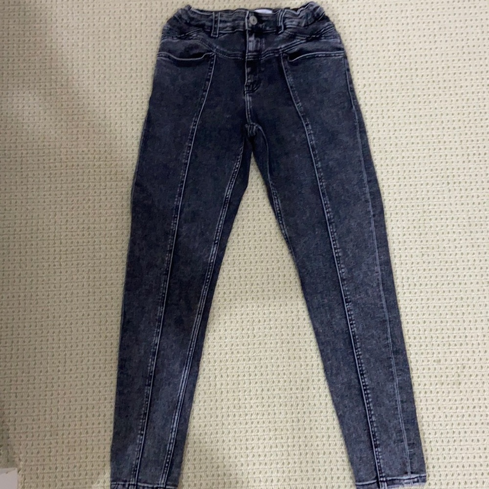 Black right plain jeans (it says size 13-14)
